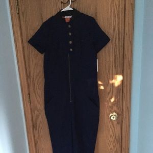 JustFab Project Runway (Sn 15) Navy Blue Jumpsuit